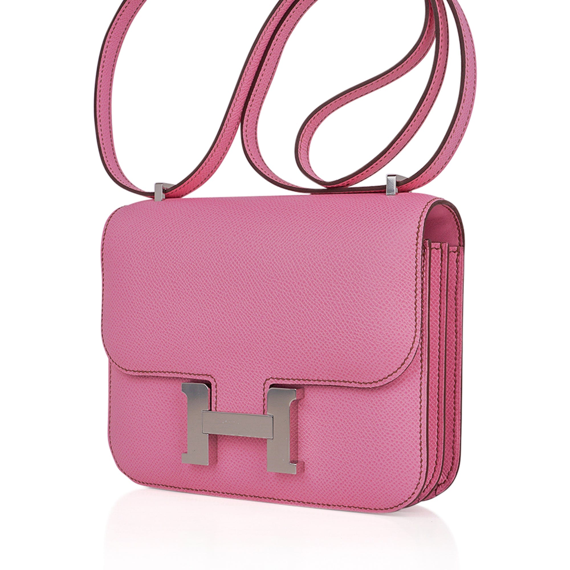 Constance 18 Mini Bag 5P Pink Epsom Palladium Hardware