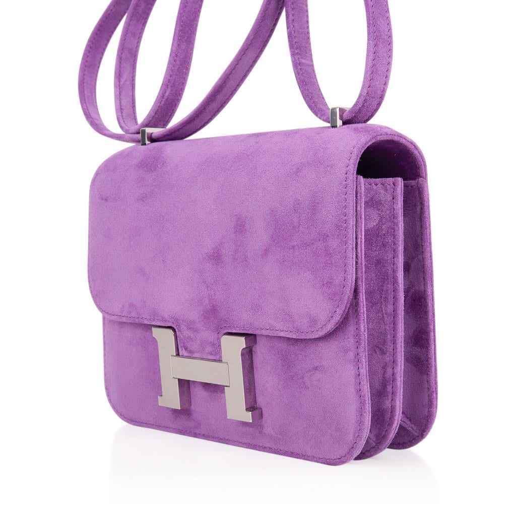 Constance Doblis Violet Clair 18 Limited Edition Bag  Palladium