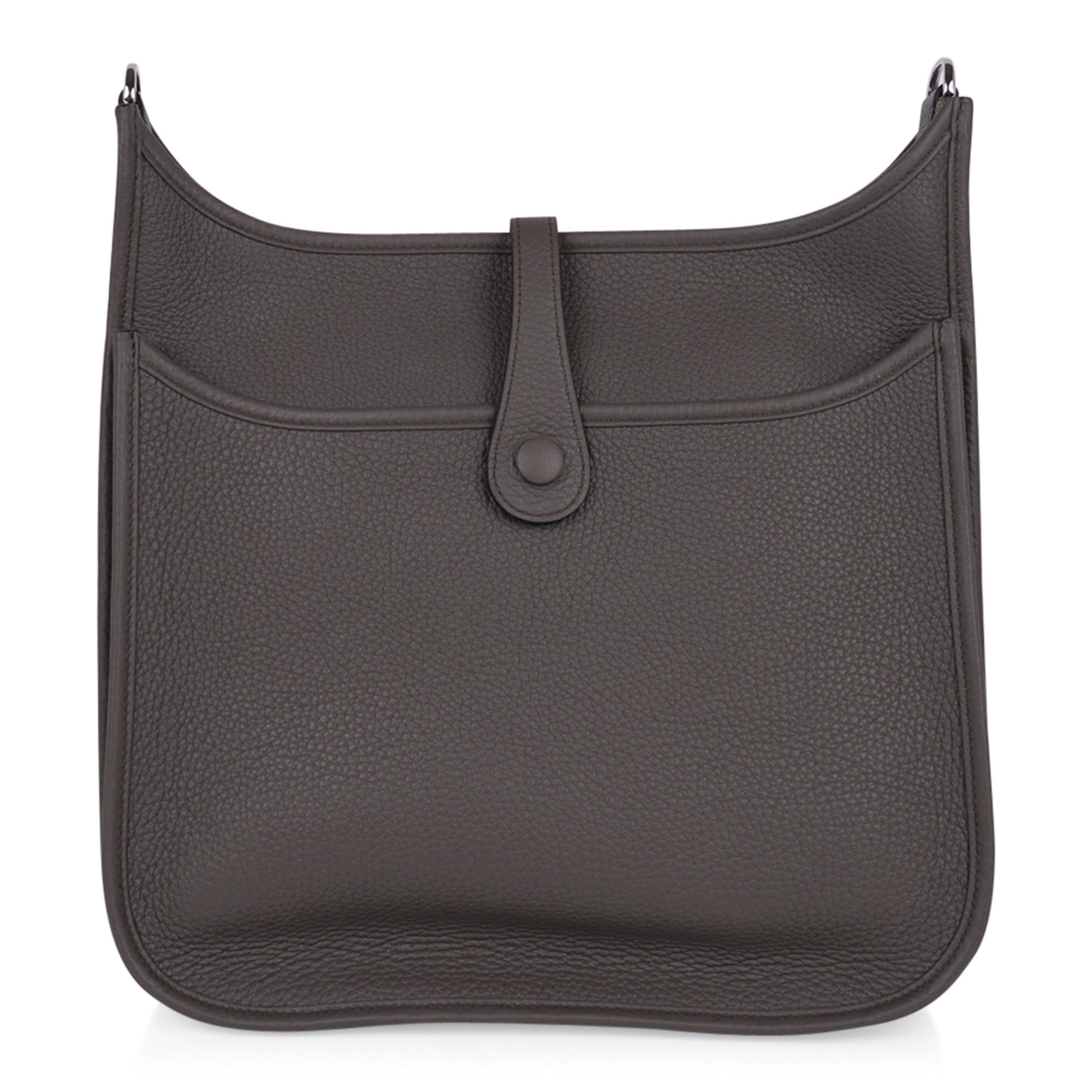Evelyne PM Bag Gray Etain Clemence Leather Palladium