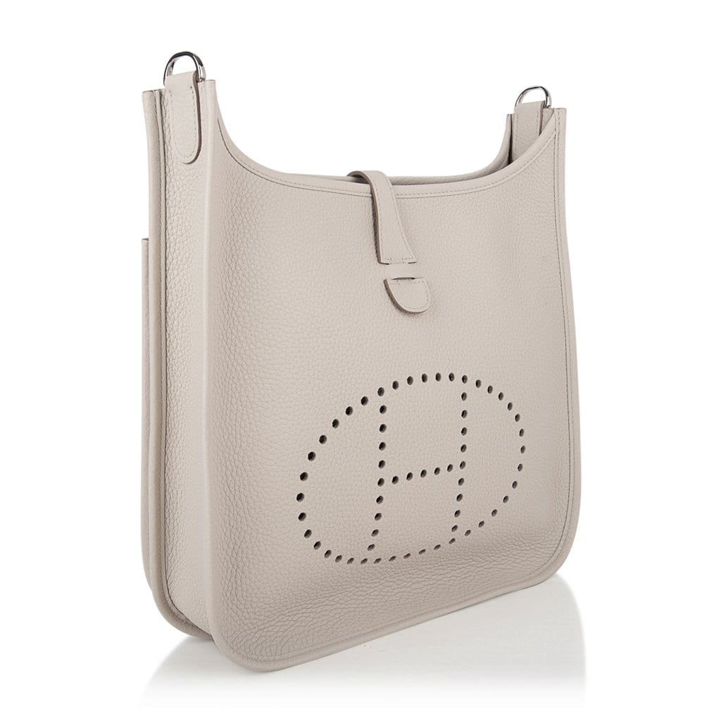 Evelyne PM Bag Beton Palladium Hardware Clemence Leather