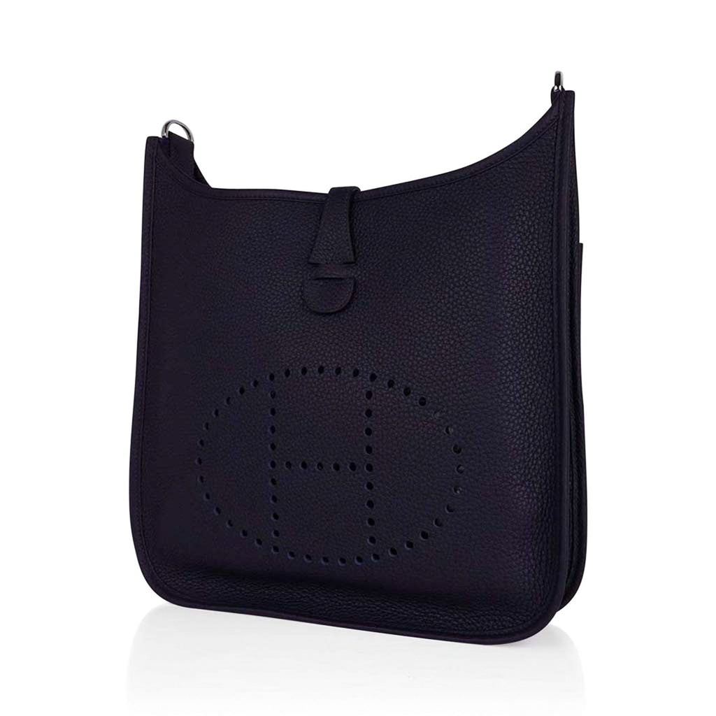 Evelyne PM Bag Bleu Nuit Clemence Palladium Hardware