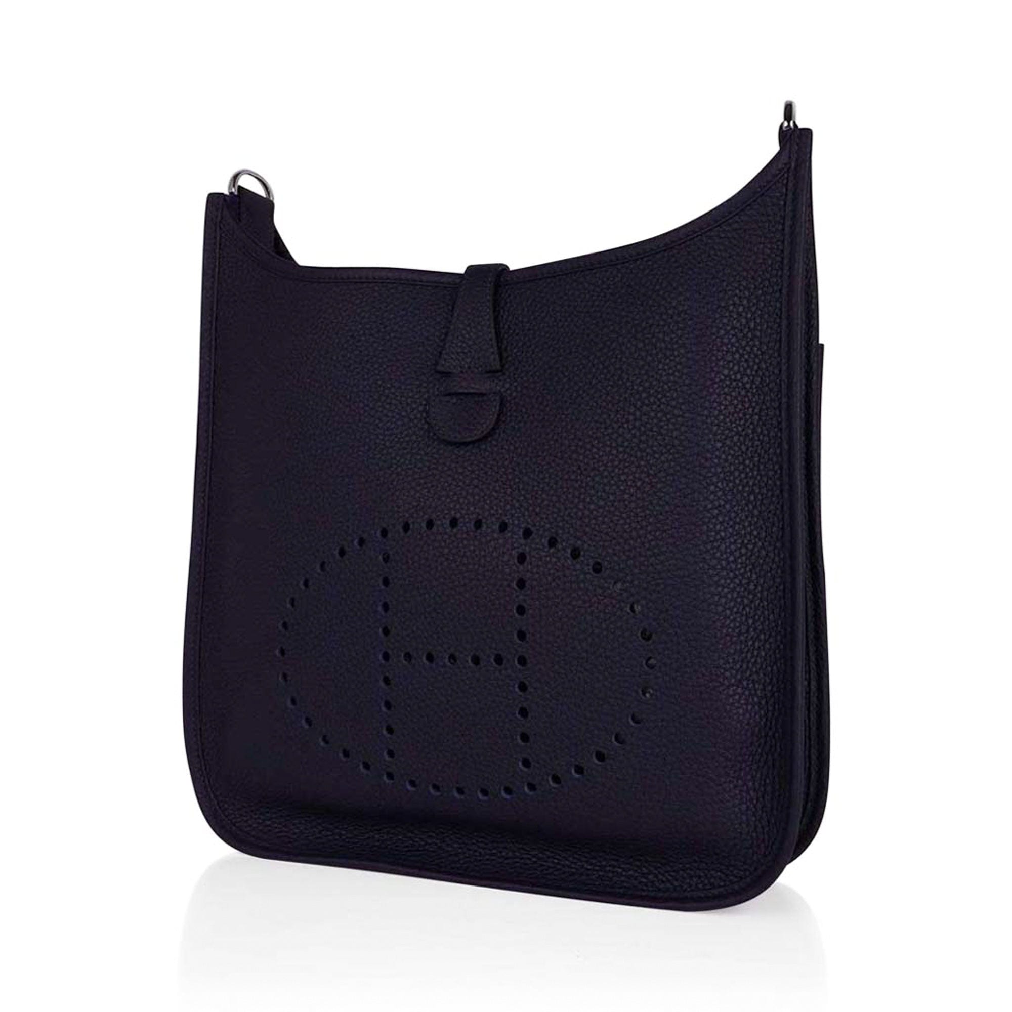 Evelyne PM Bag Bleu Nuit Clemence Palladium Hardware