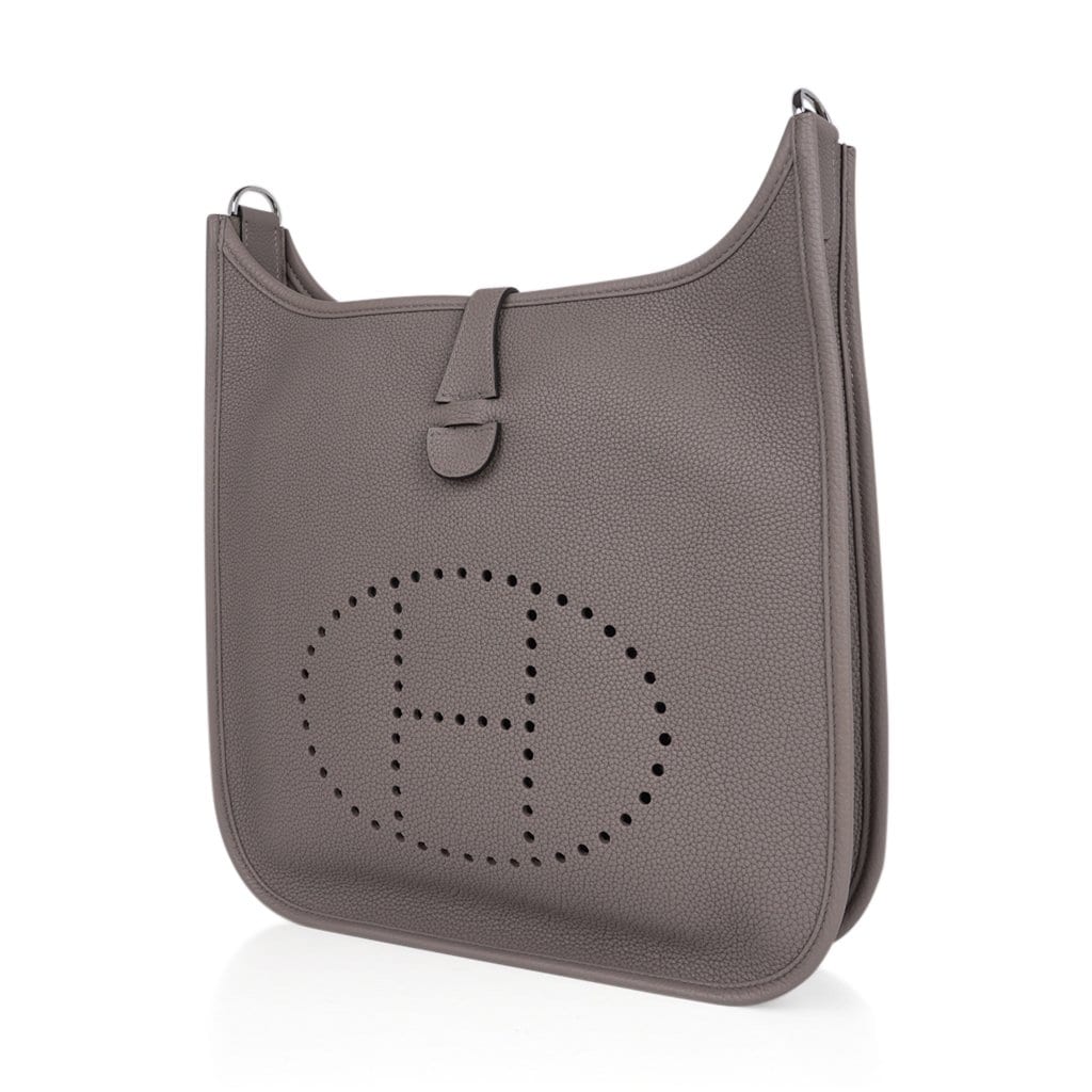 Evelyne PM Bag Gris Asphalte Palladium Hardware New w/Box