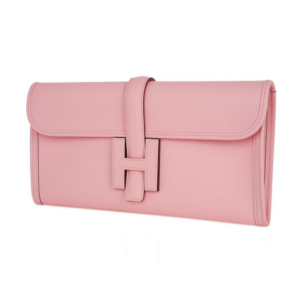 Jige Elan 29 Rose Sakura Clutch Bag Swift Leather