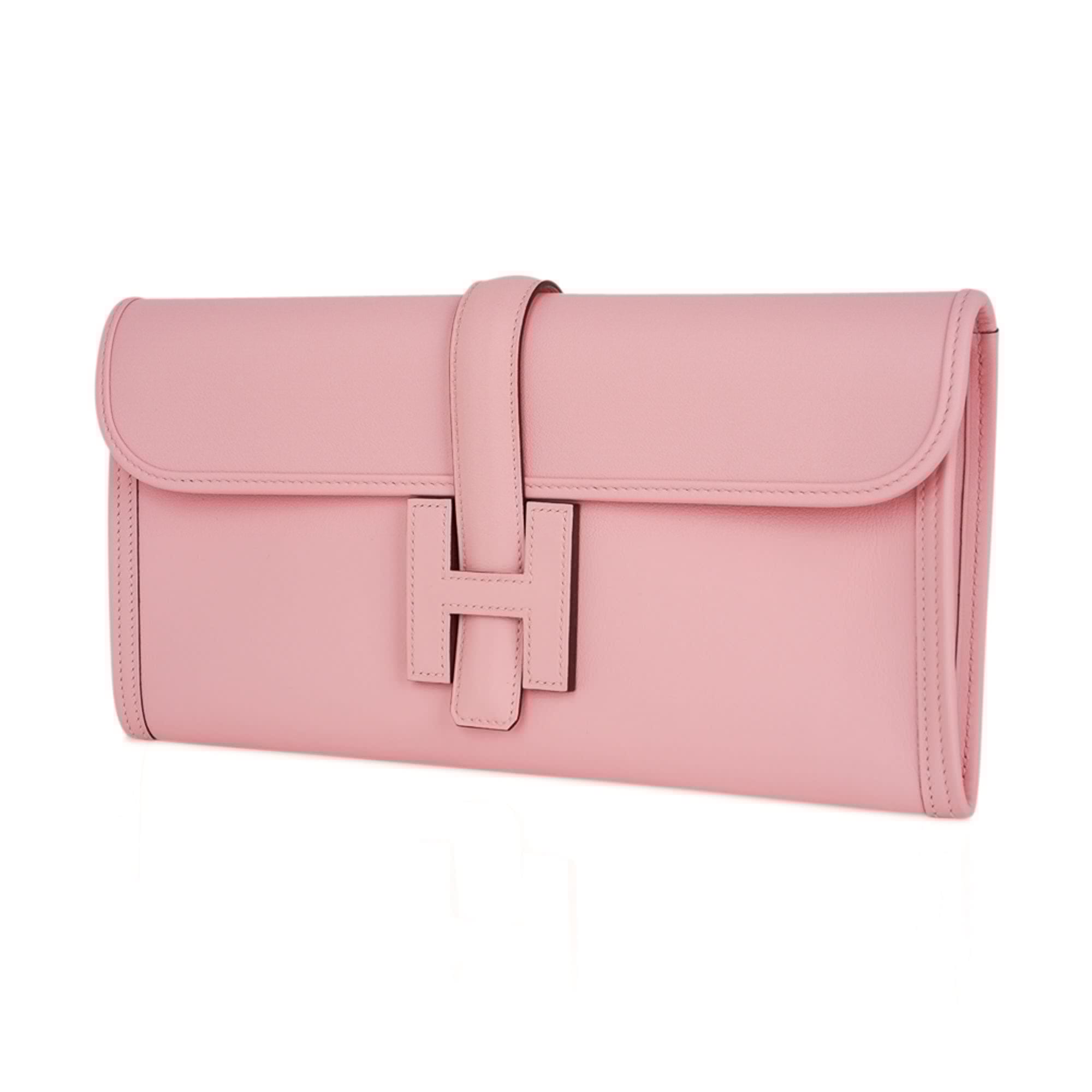 Jige Elan 29 Rose Sakura Clutch Bag Swift Leather