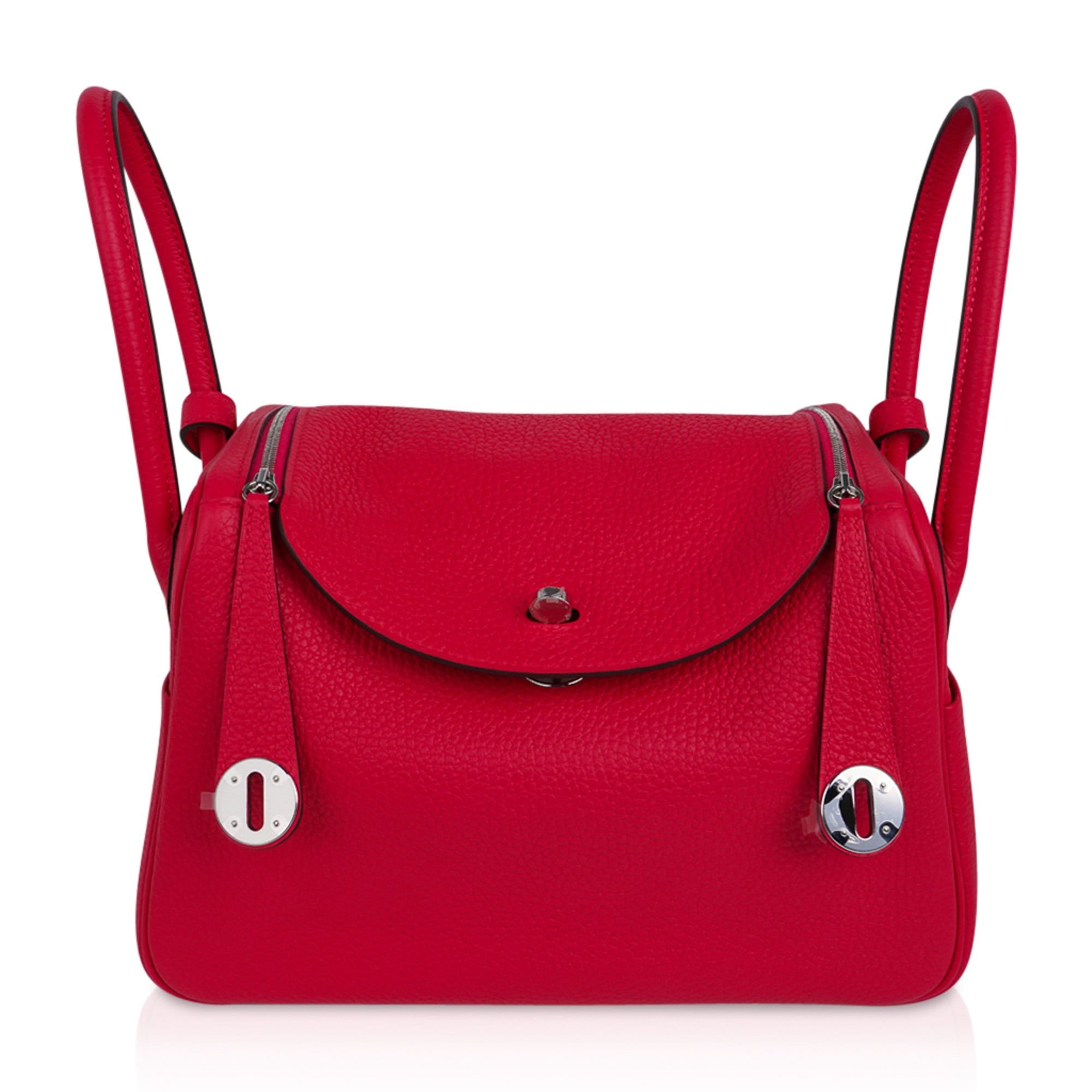 Lindy 26 Bag Rose Extreme Clemence Leather with Palladium Hardware