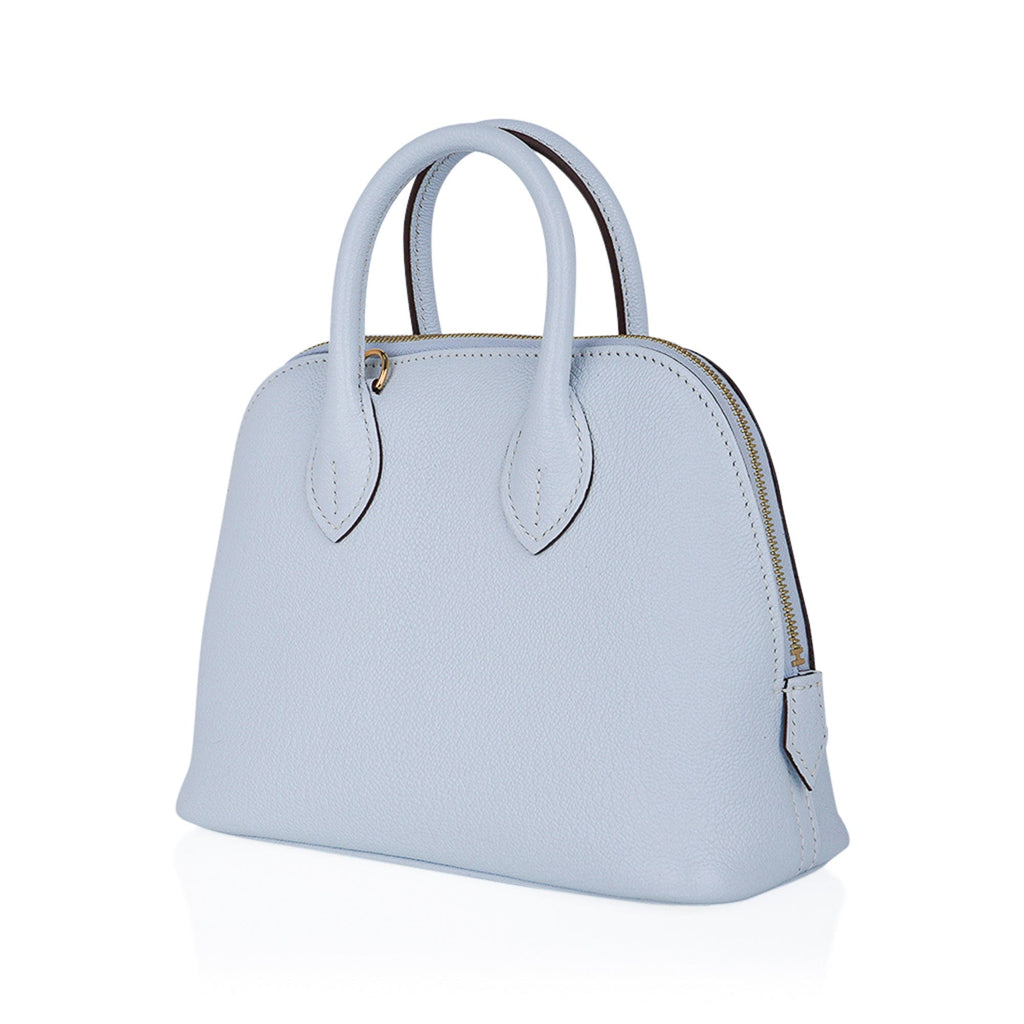 Mini Bolide 1923 Bleu Brume 25 Bag Evercolor Leather Gold Hardware Gold Hardware
