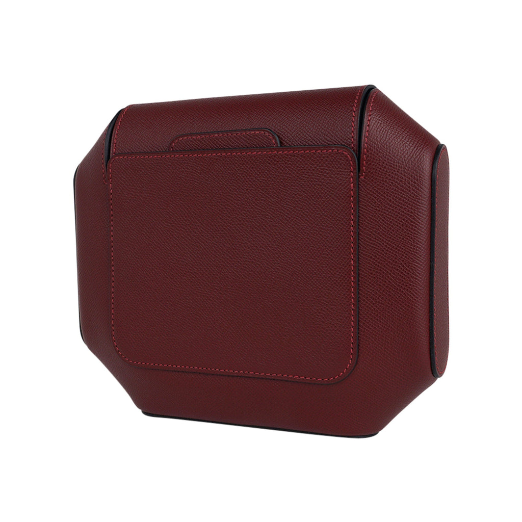 Limited Edition Octogone Pochette Clutch Bag Rouge H Epsom Leather