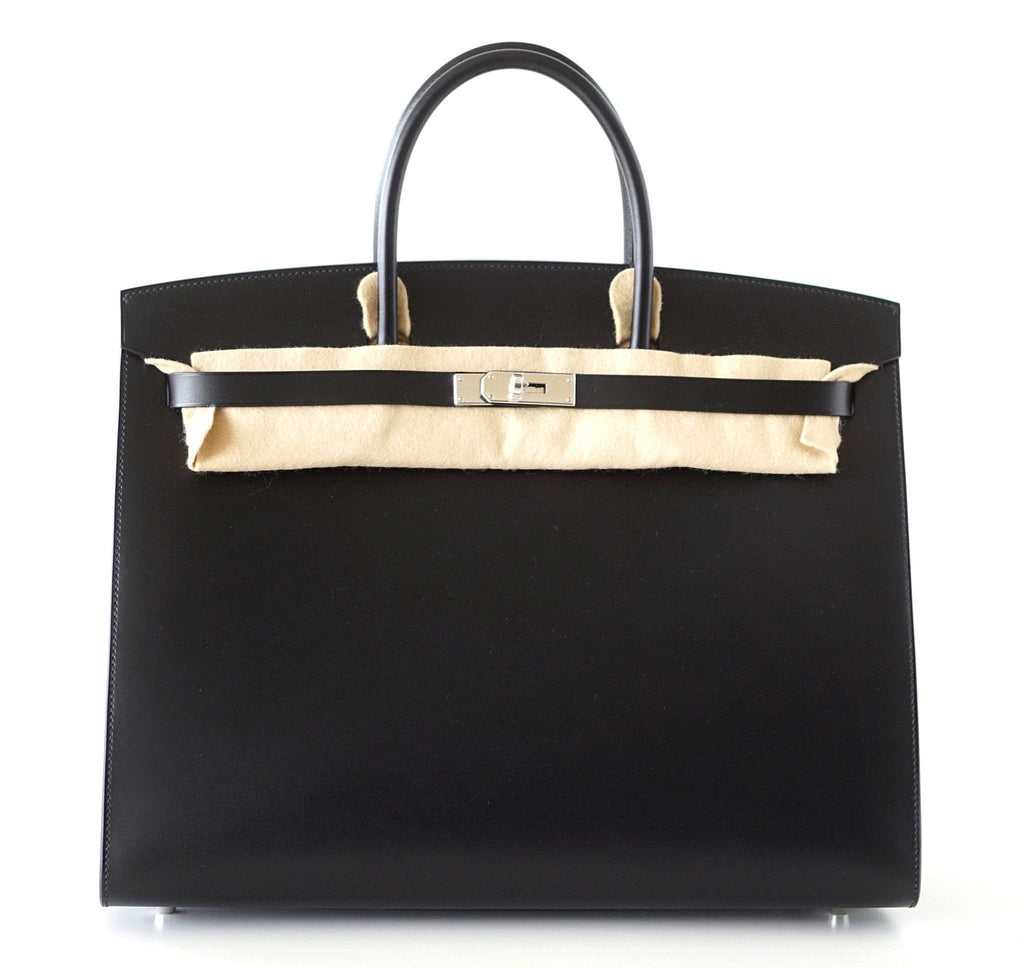 Birkin 40 Bag Sellier  Black Vache Hunter/ Veau Evercalf Limited Edition