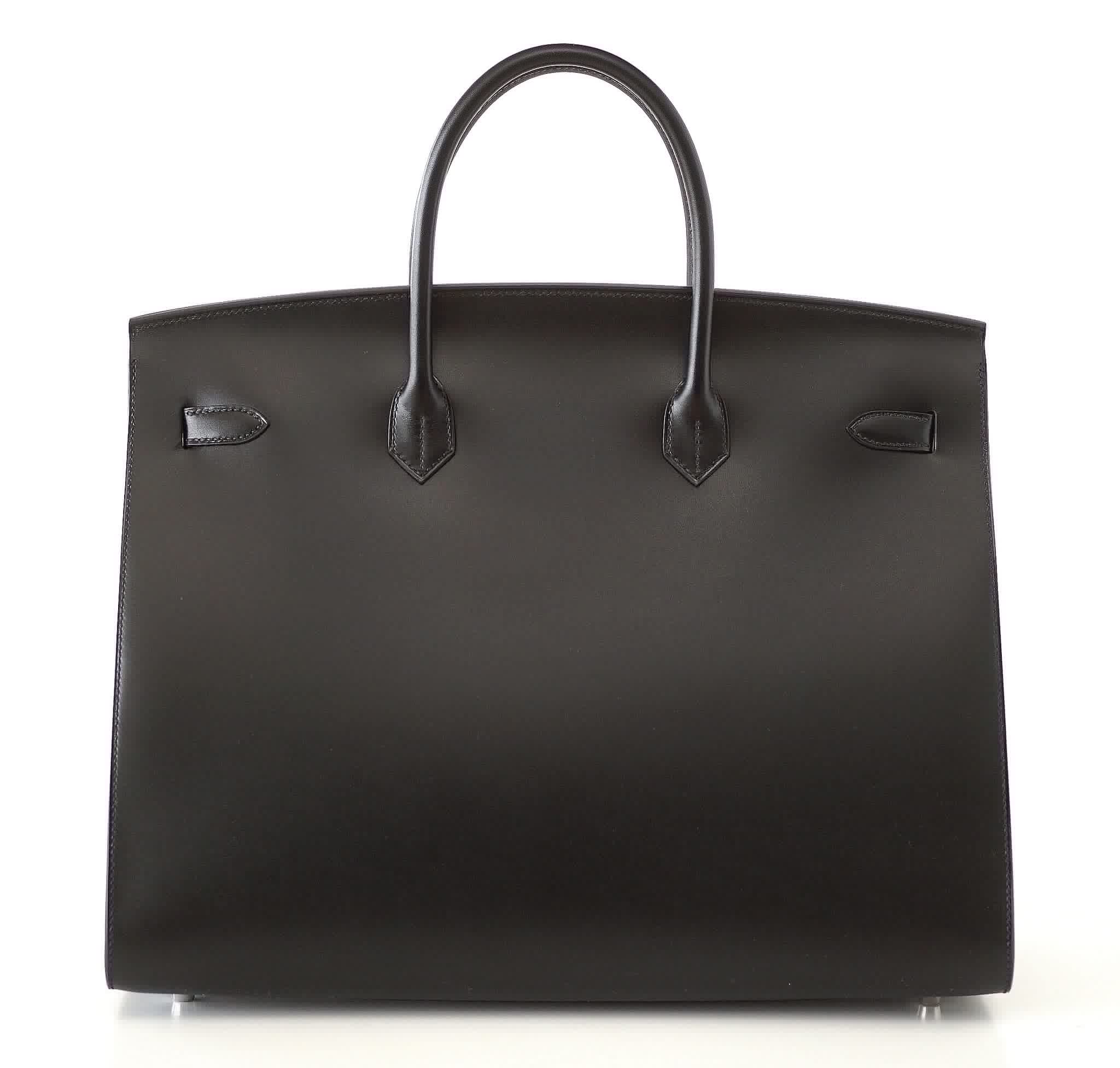 Birkin 40 Bag Sellier  Black Vache Hunter/ Veau Evercalf Limited Edition