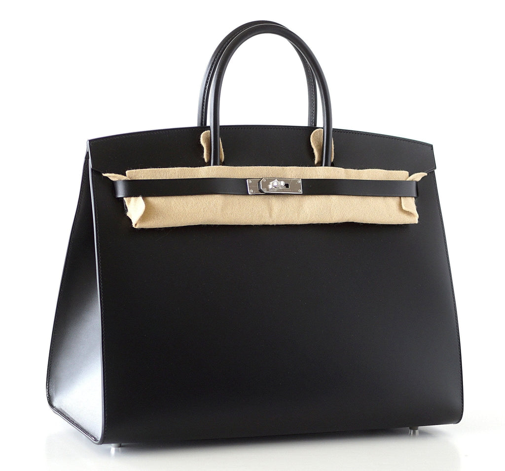 Birkin 40 Bag Sellier  Black Vache Hunter/ Veau Evercalf Limited Edition