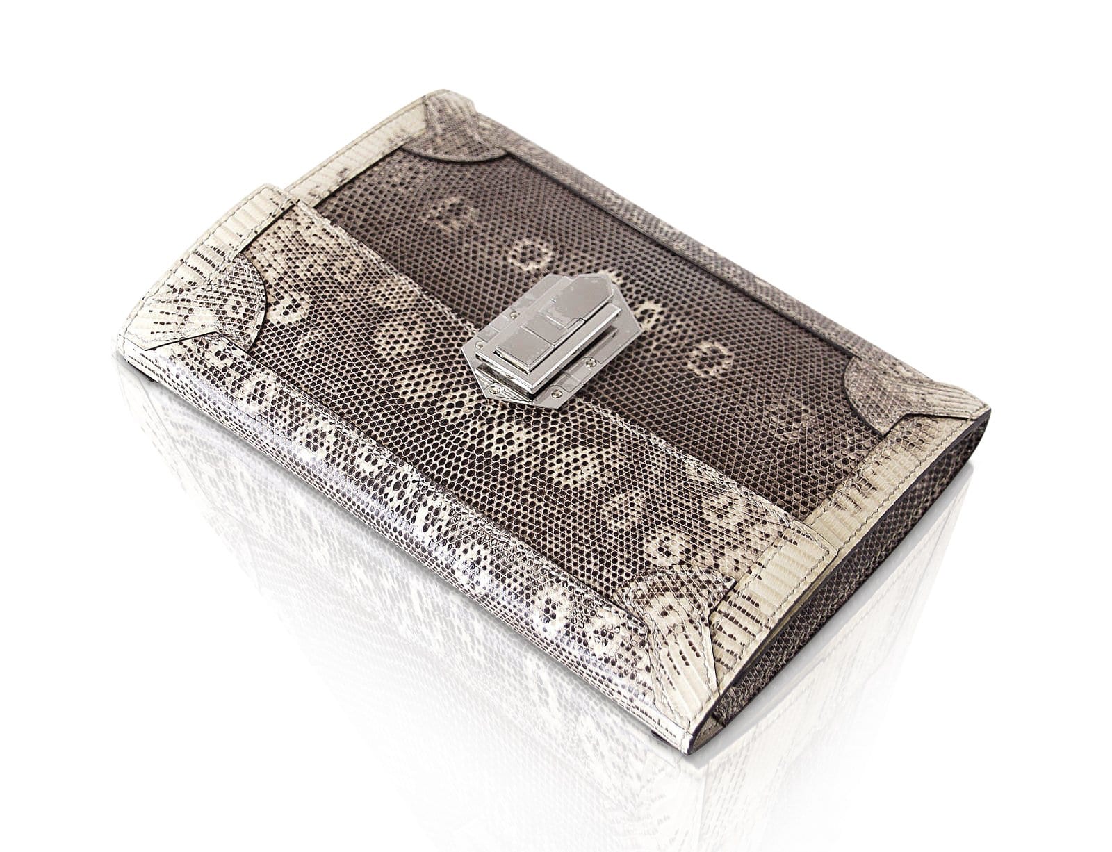 Fleche D’Or Clutch Bag Ombre Lizard Limited Edition rare