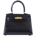 Kelly 20 Mini Sellier Vintage Bag Box Leather Gold Hardware