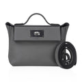 Mini 24/24 21 Bag Gris Meyer Evercolor & Swift Leather with Palladium Hardware