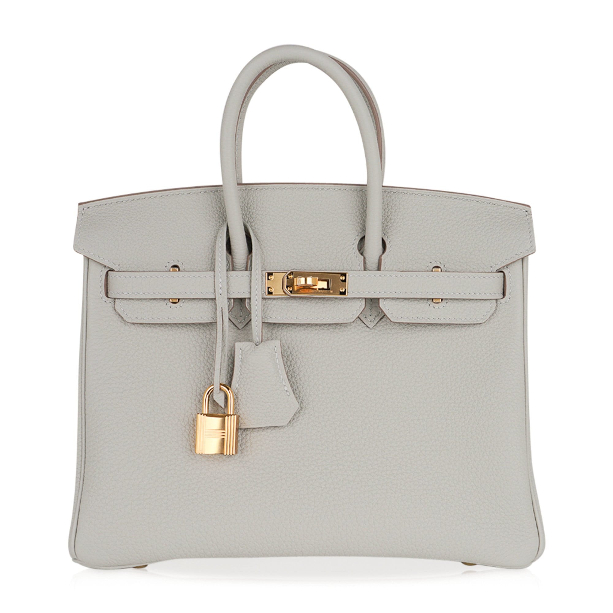 Birkin 25 Bag Gris Perle Togo Gold Hardware