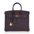 Birkin 25 Bag Chocolat Gold Hardware Togo Leather
