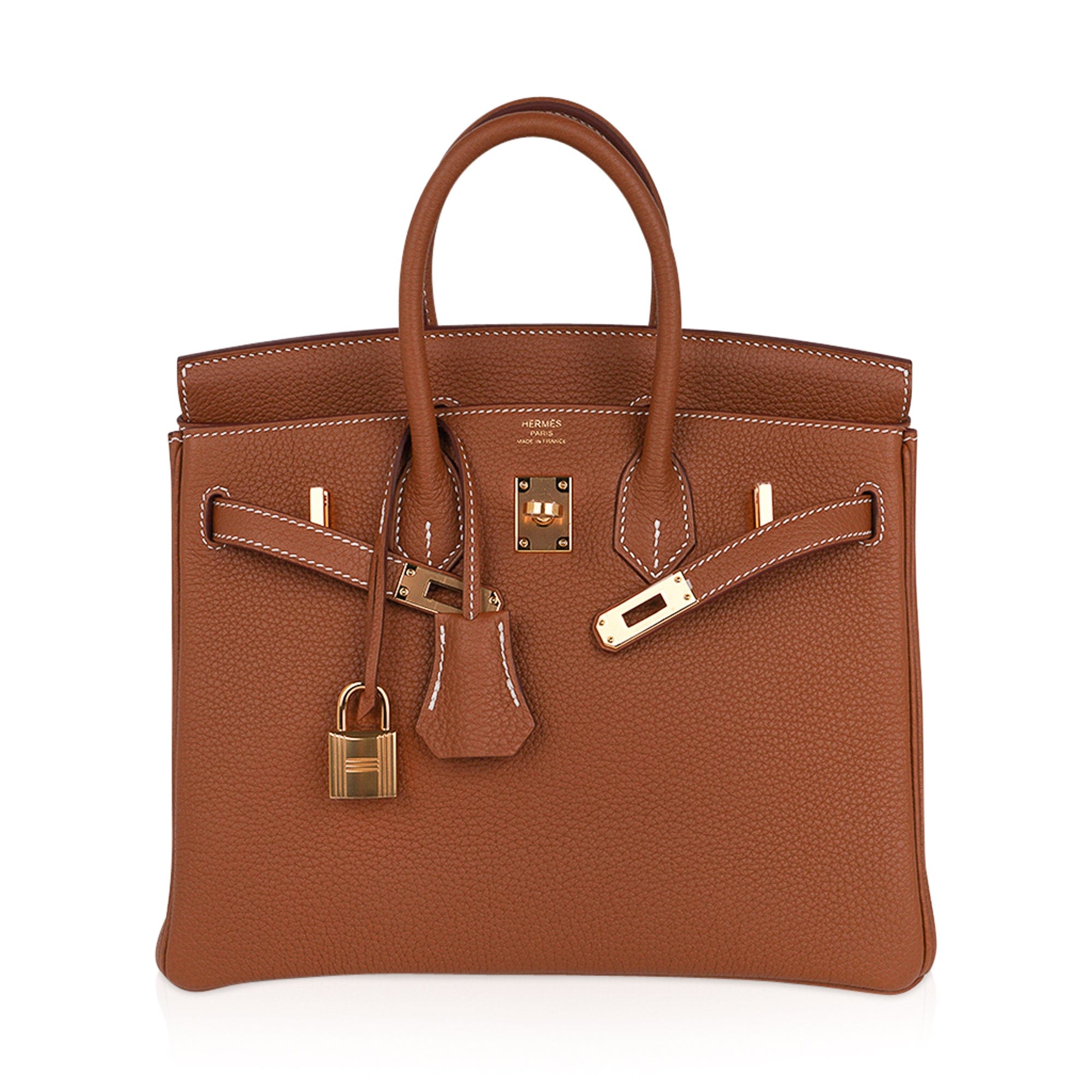 Birkin 25 Bag Gold Togo Leather with Gold Hardware