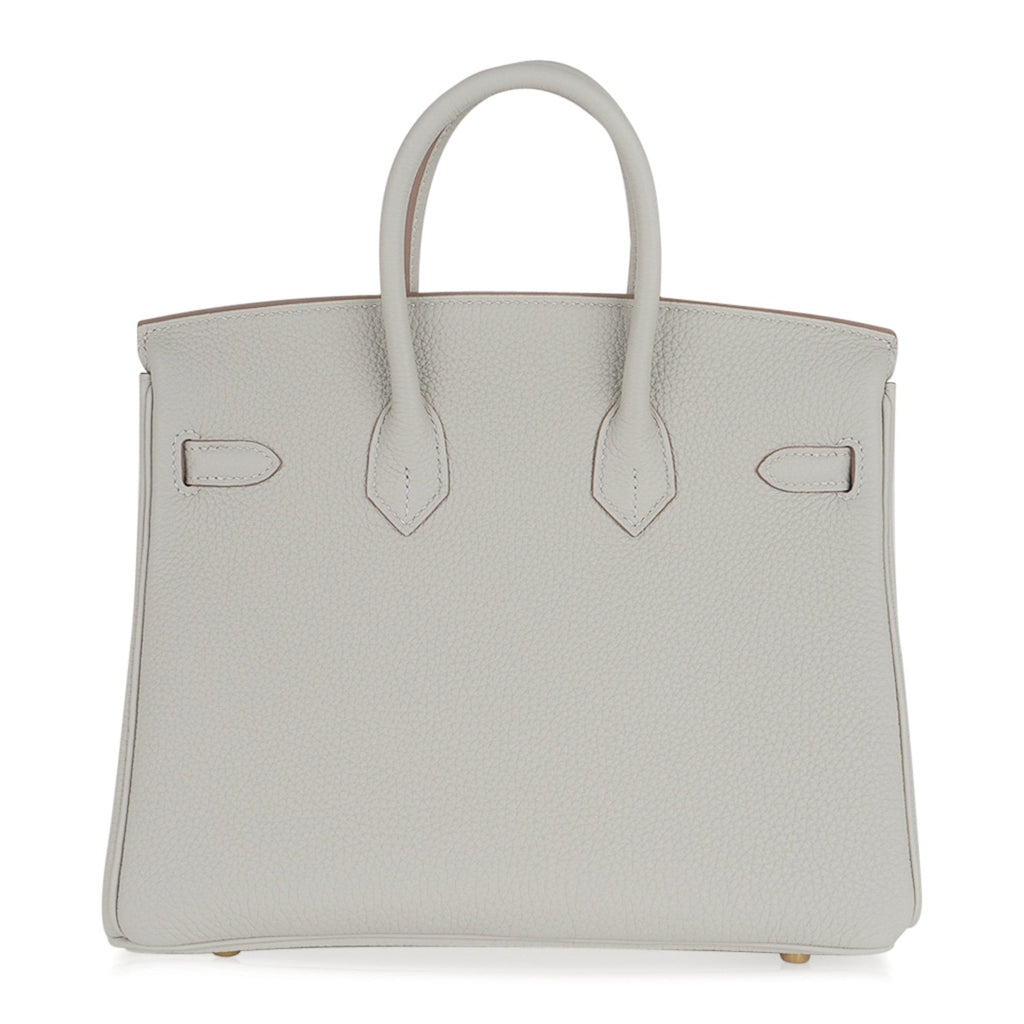 Birkin 25 Bag Gris Perle Togo Gold Hardware