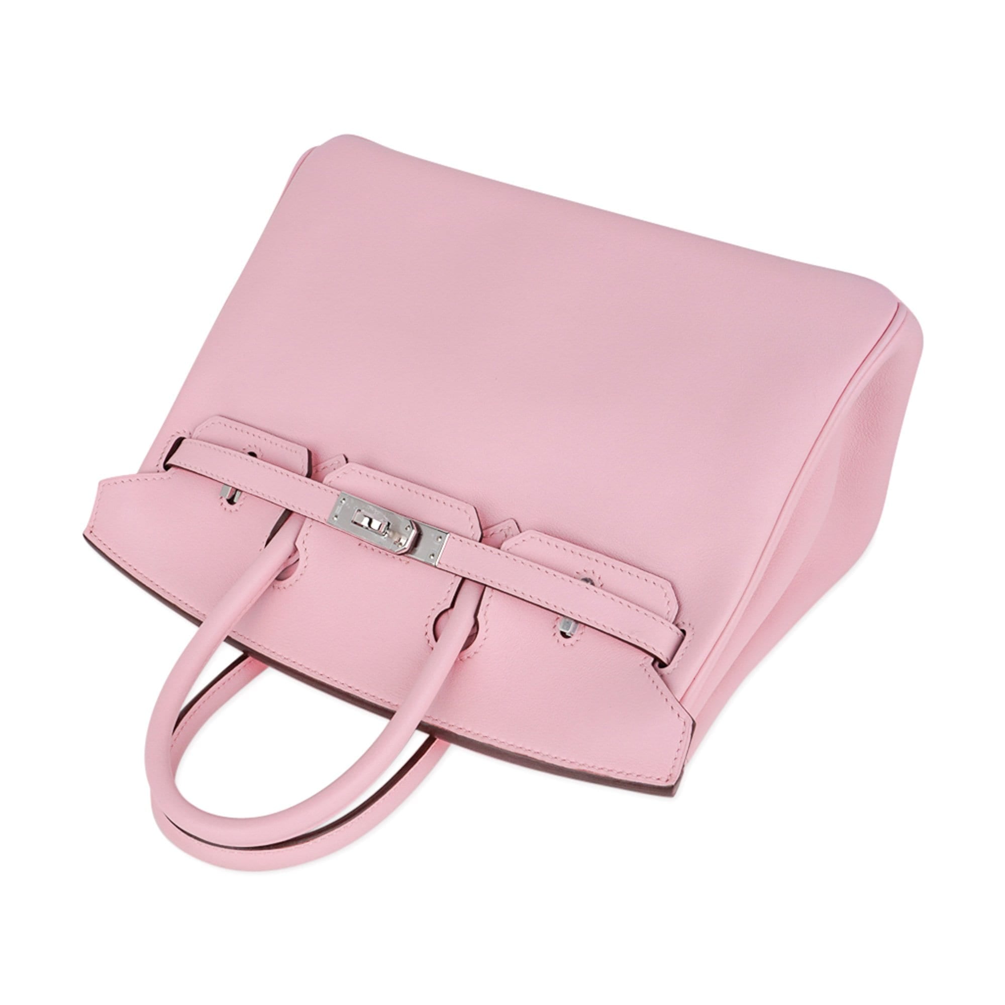 Birkin 25 Bag Rose Sakura Palladium Hardware Rare