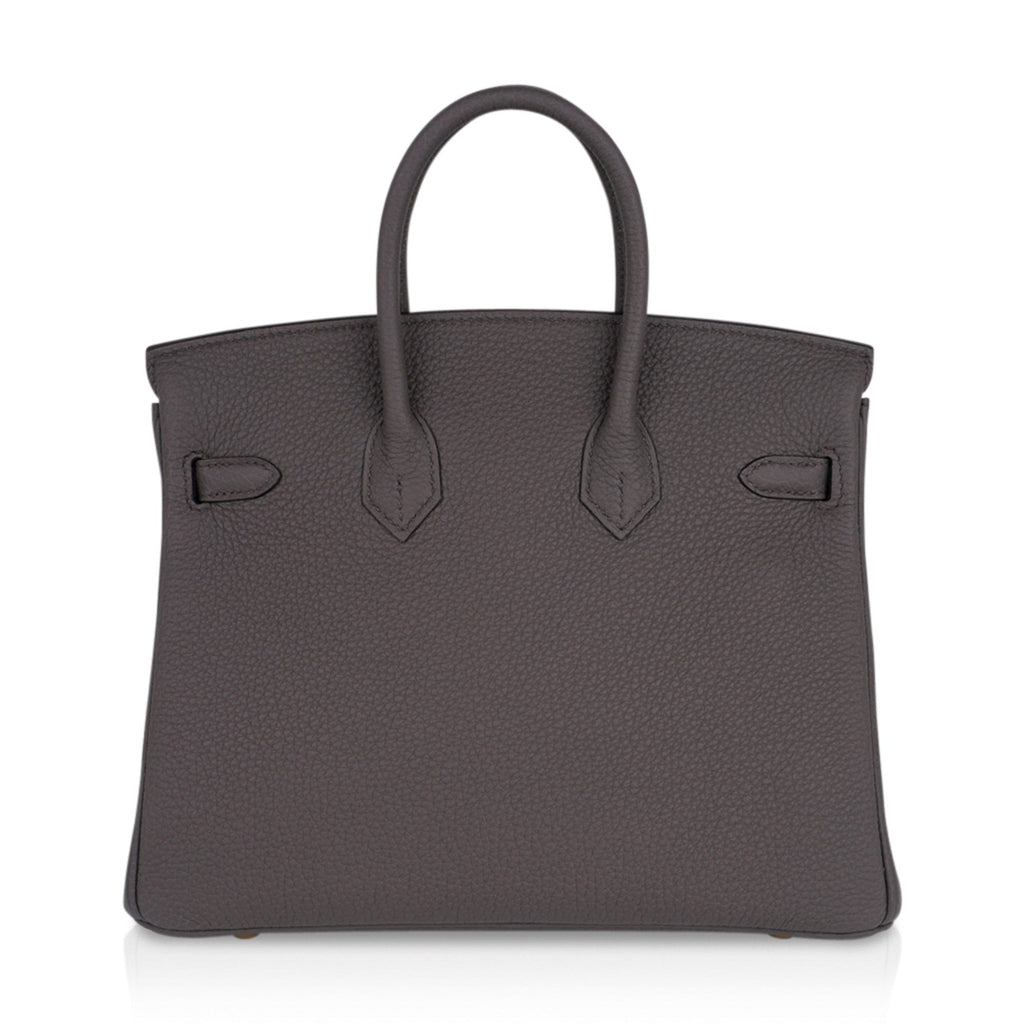 Birkin 25 Bag Etain Gold Hardware Togo Leather New w/Box