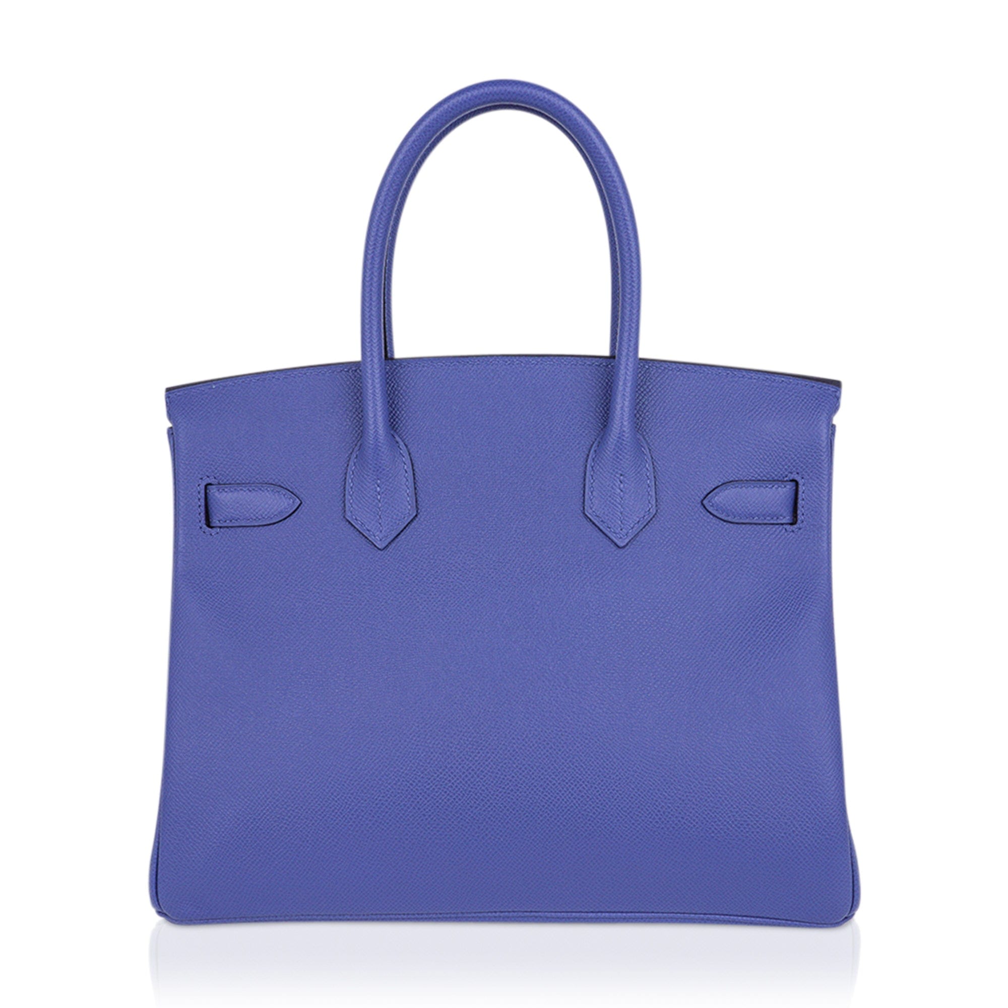 Birkin 30 Bag Blue Brighton Epsom Leather with Gold Hardware