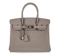Birkin 30 Bag Gris Asphalte Togo Palladium Hardware