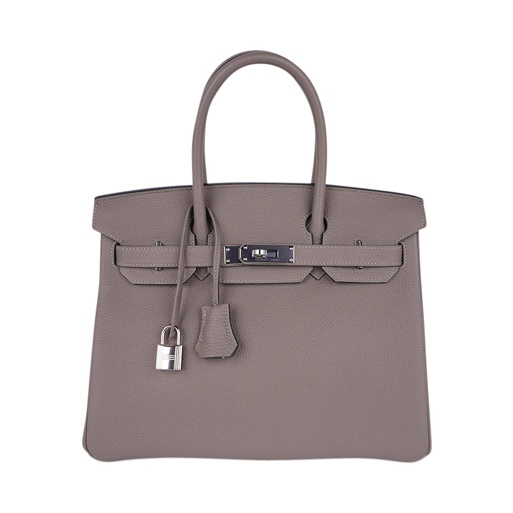 Birkin 30 Bag Gris Asphalte Togo Leather with Palladium Hardware