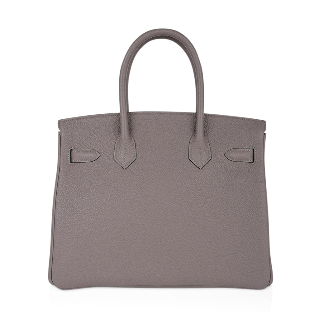 Birkin 30 Bag Gris Asphalte Togo Leather with Palladium Hardware