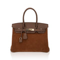 Limited Edition Birkin 30 Grizzly Bag Alezan Permabrass Hardware