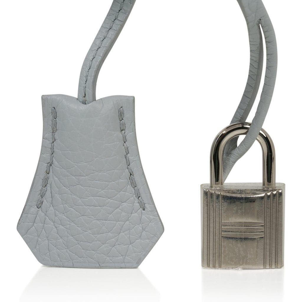 Birkin 35 Bag Blue Bleu Pale Togo Palladium Hardware