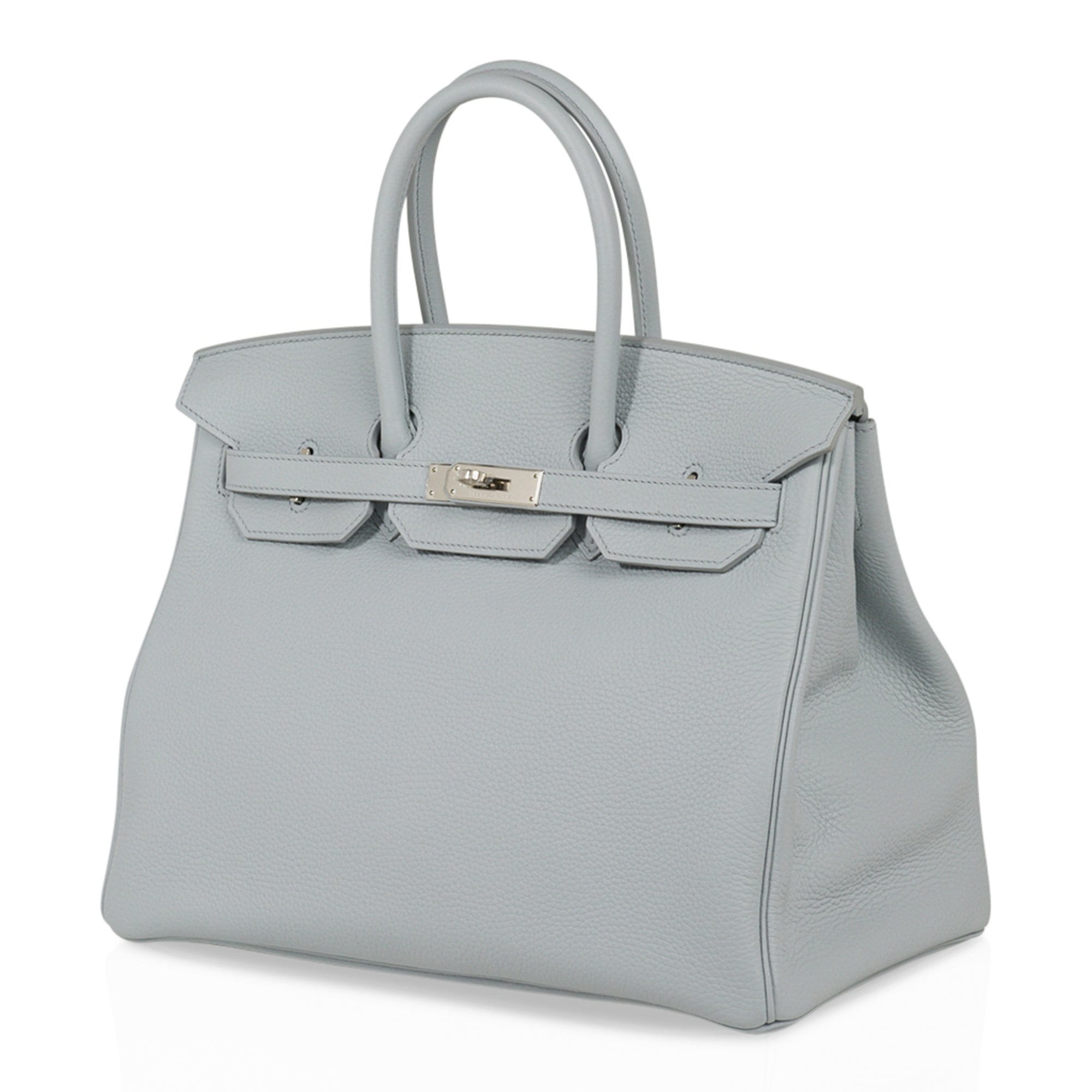 Birkin 35 Bag Blue Bleu Pale Togo Palladium Hardware