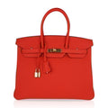 Birkin 35 Bag Capucine Togo Leather with Gold Hardware