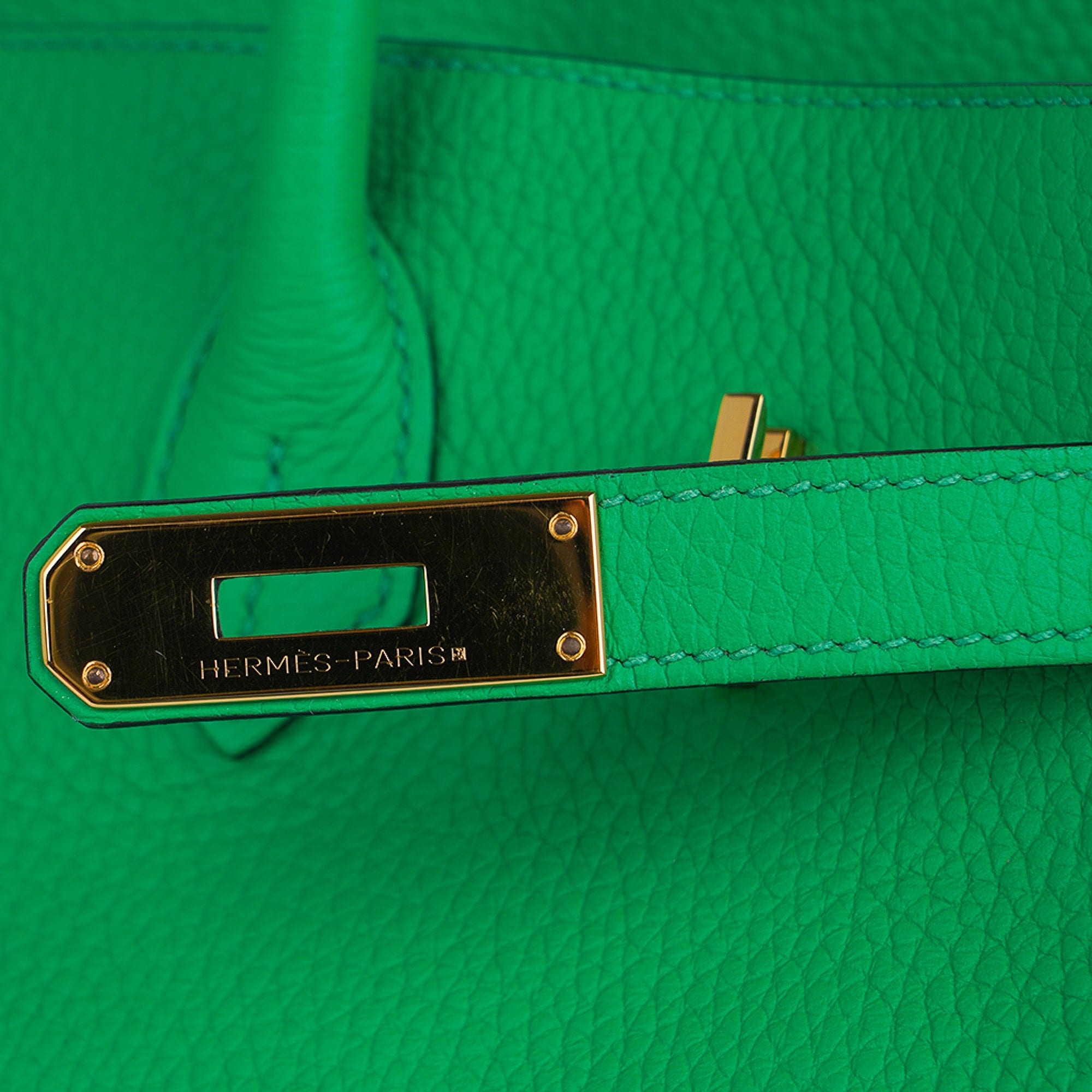 Birkin 35 Bag Bamboo Togo Leather with Gold Hardware