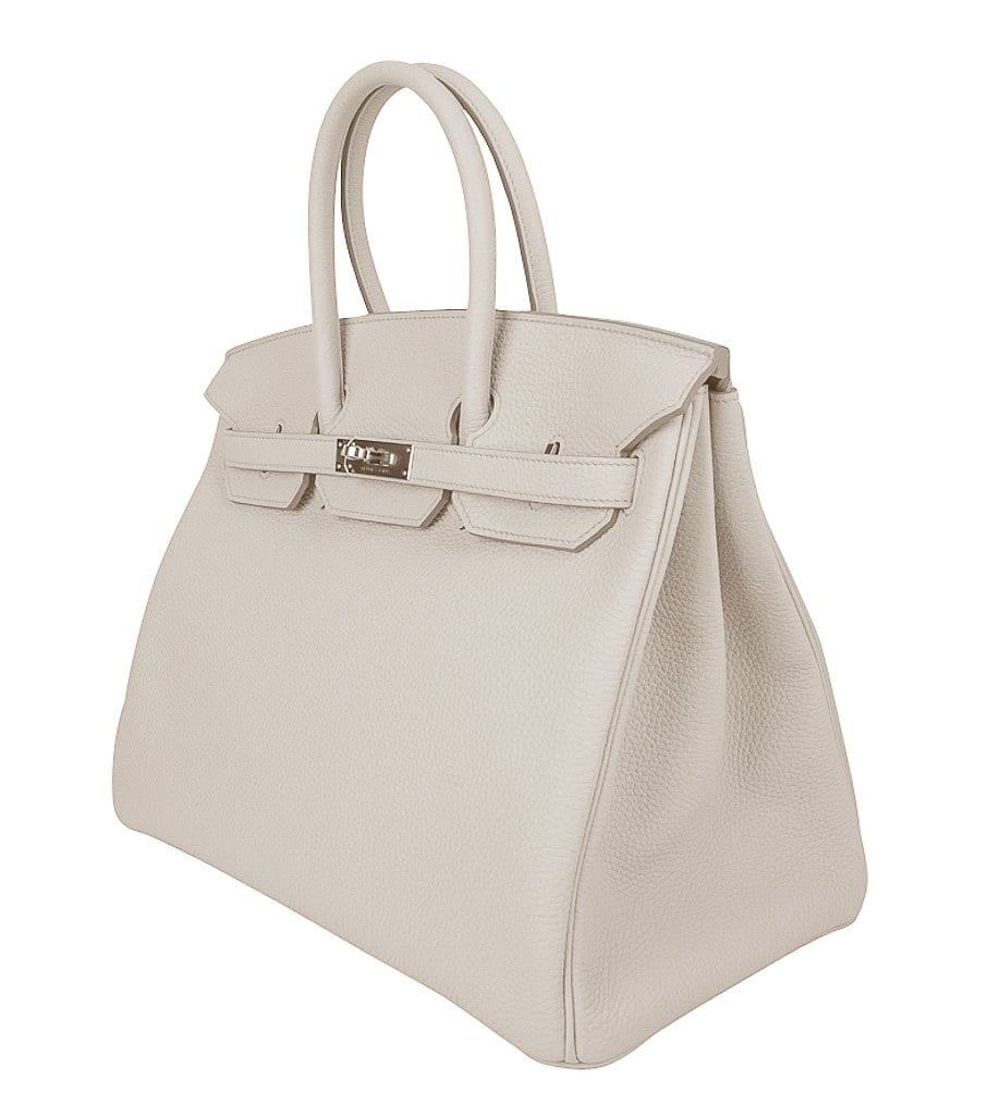 Birkin 35 Bag Beton Clemence Palladium Hardware