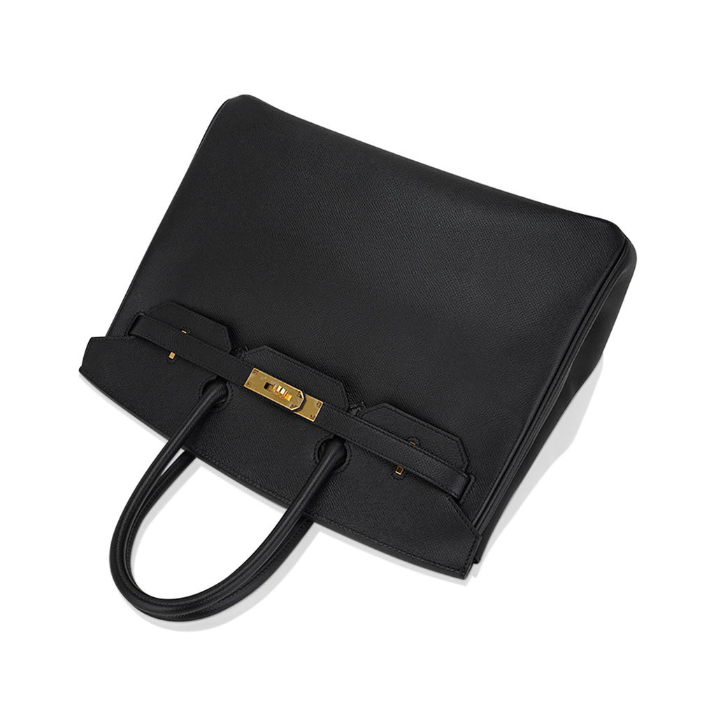 Birkin 35 Bag Black Epsom Leather with Gold Hardware