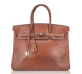Vintage Limited Edition Birkin 35 Bag Fauve Barenia Leather with Gold Hardware