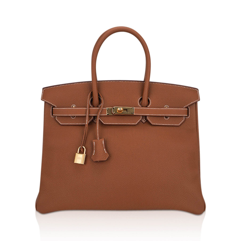 Birkin 35 Bag Gold Togo Leather with Gold Hardware