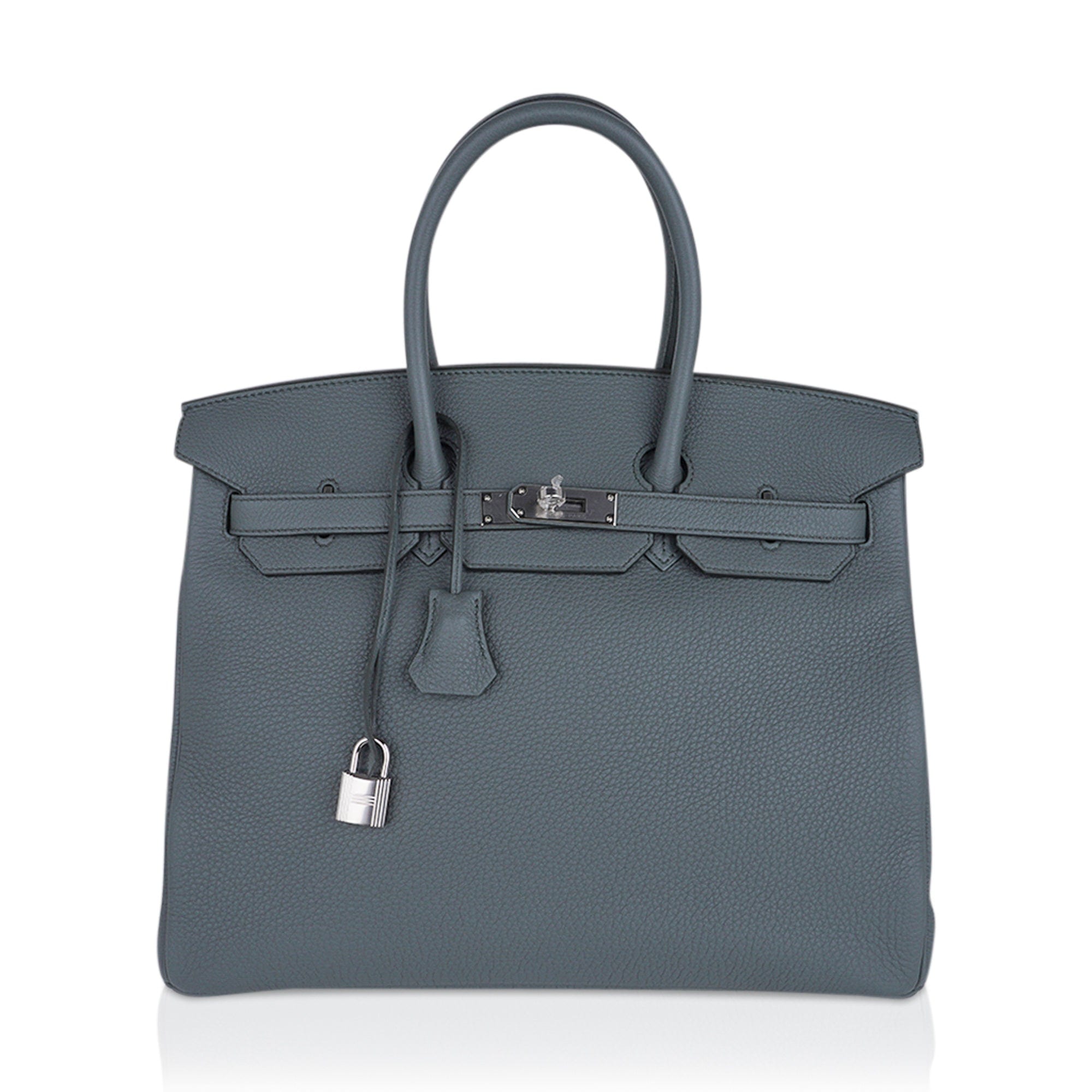 Birkin 35 Bag Vert Amande Togo Leather with Palladium Hardware
