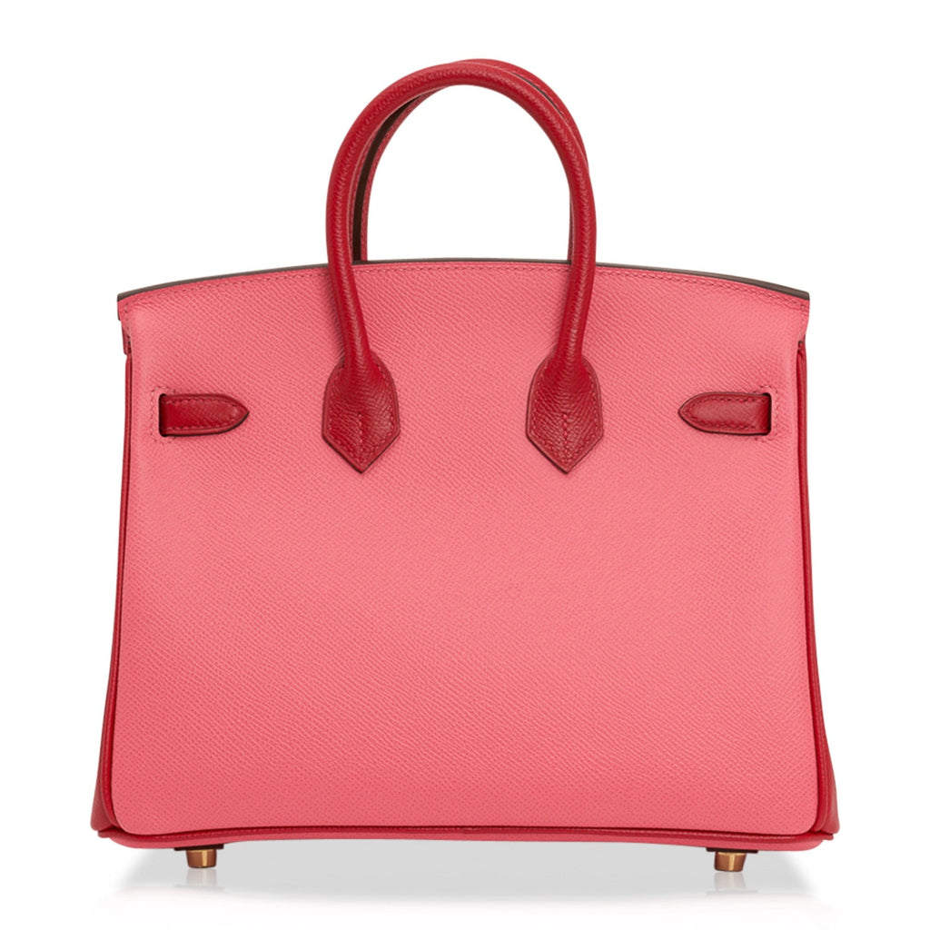 Birkin 25 HSS Bag Rose Azalee Rouge Casaque Epsom Gold Hardware