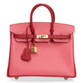 Birkin 25 HSS Bag Rose Azalee Rouge Casaque Epsom Gold Hardware