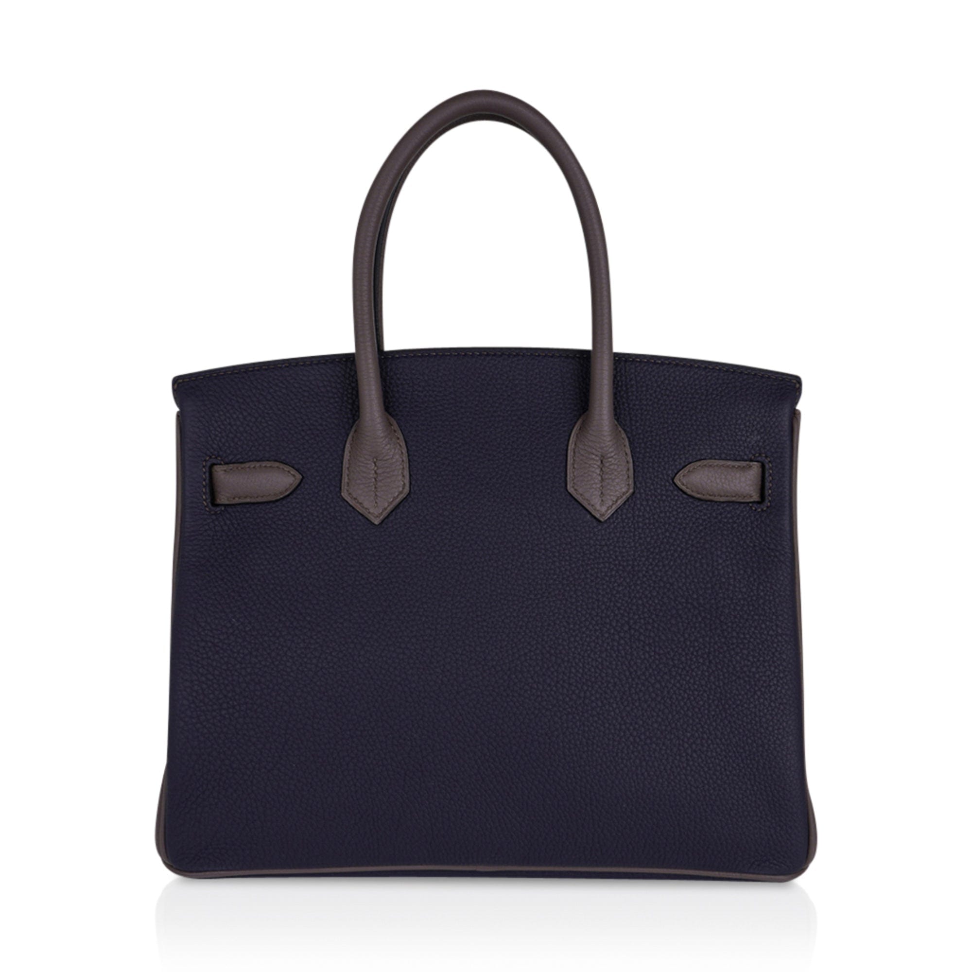 Special Order HSS Birkin 30 Bag Blue Nuit & Etain Togo Leather with Brushed Palladium Hardware