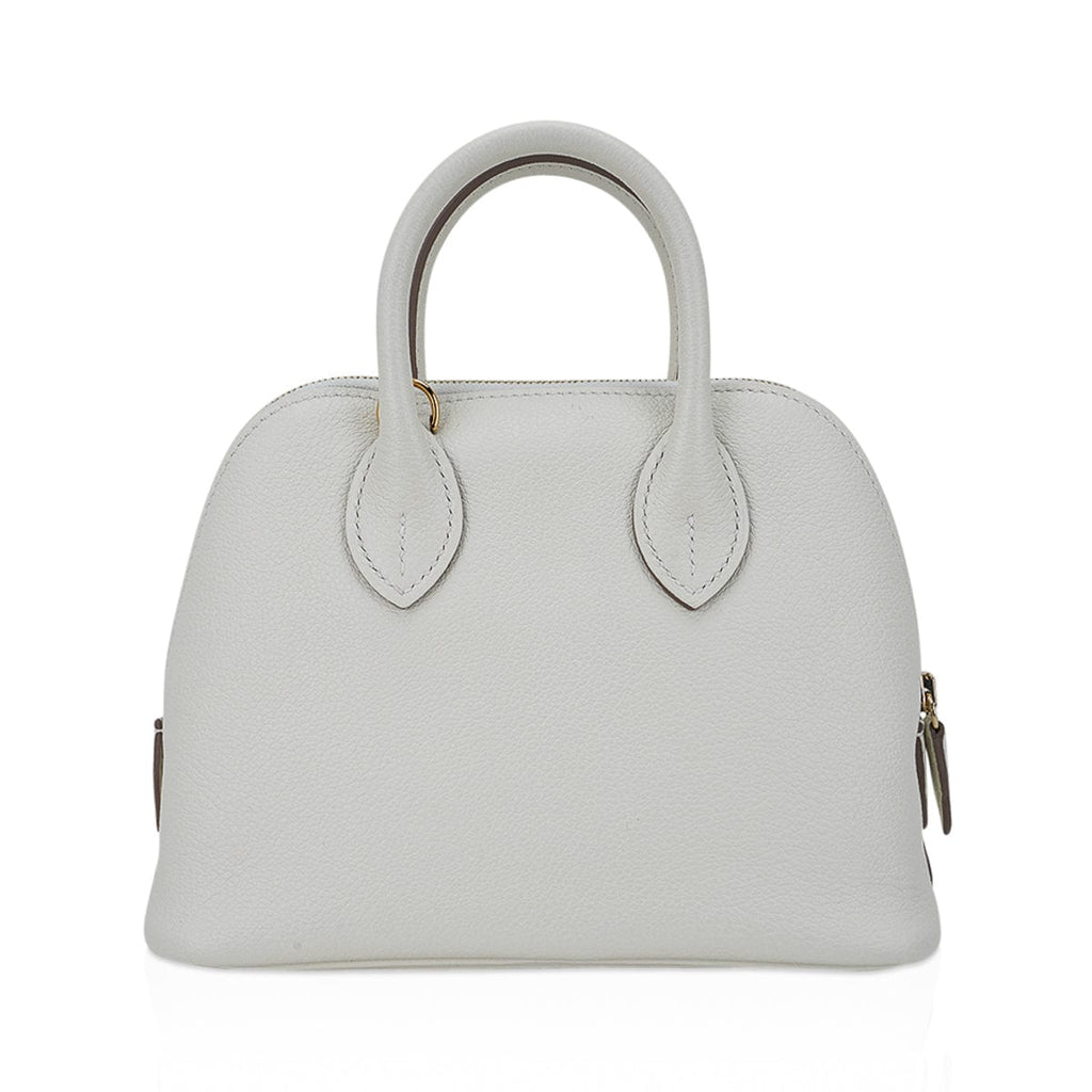 Mini Bolide 1923 Bag Verso Mushroom & Biscuit Evercolor Leather with Gold Hardware