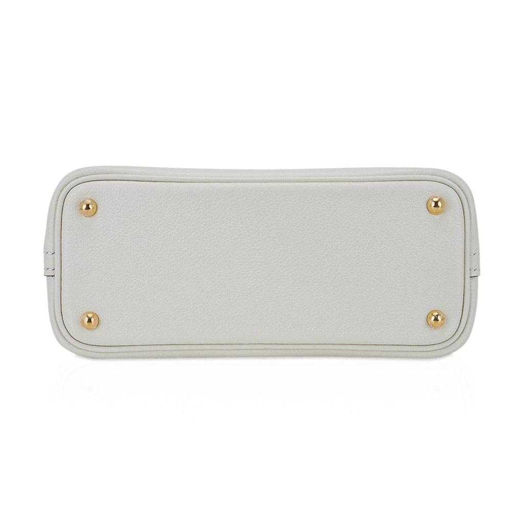 Mini Bolide 1923 Bag Verso Mushroom & Biscuit Evercolor Leather with Gold Hardware