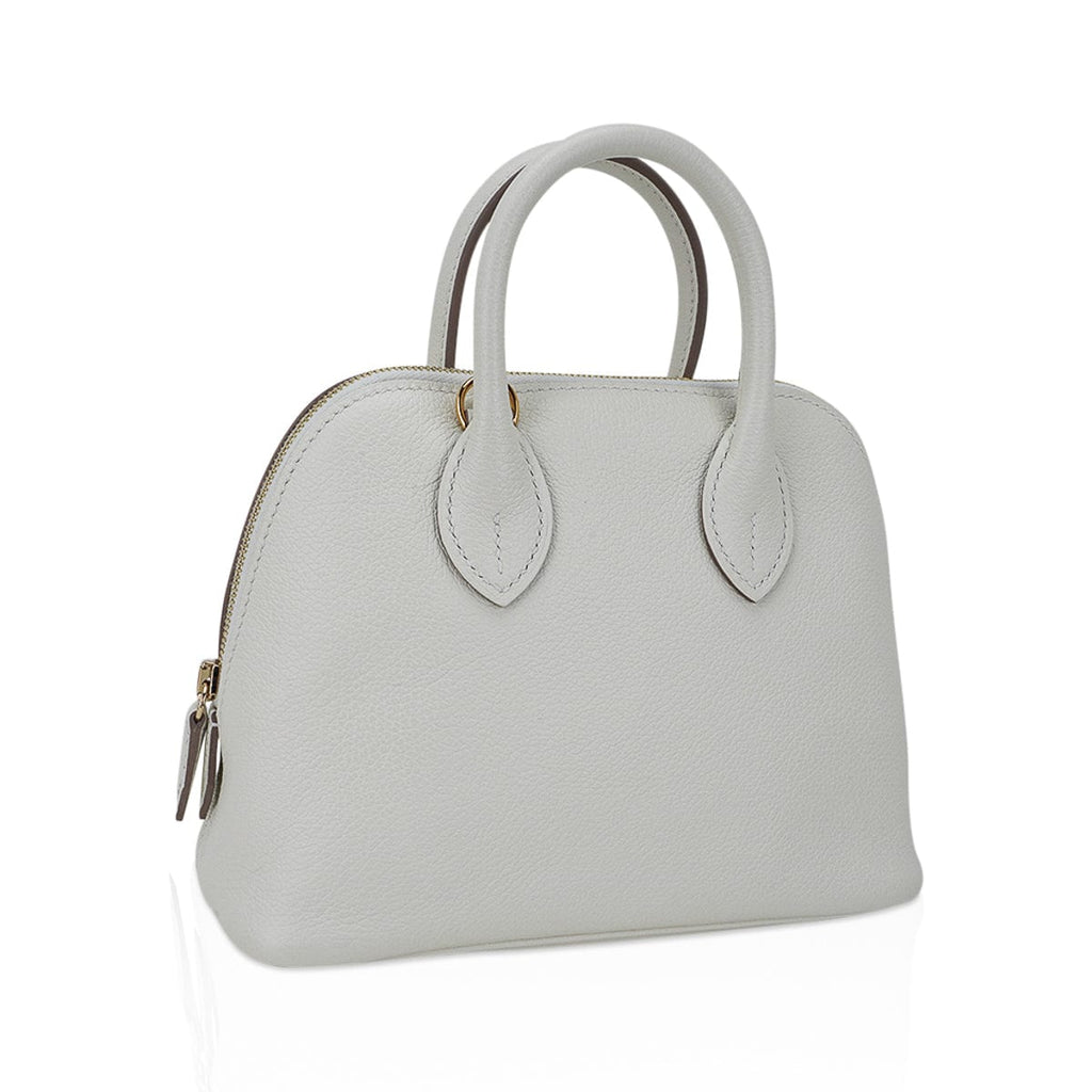 Mini Bolide 1923 Bag Verso Mushroom & Biscuit Evercolor Leather with Gold Hardware