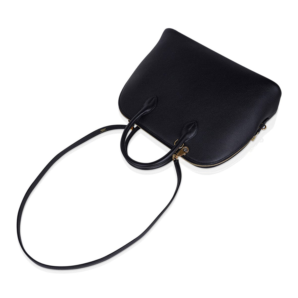 Bolide 1923 30 Bag Black Taurillon Novillo Leather Gold Hardware