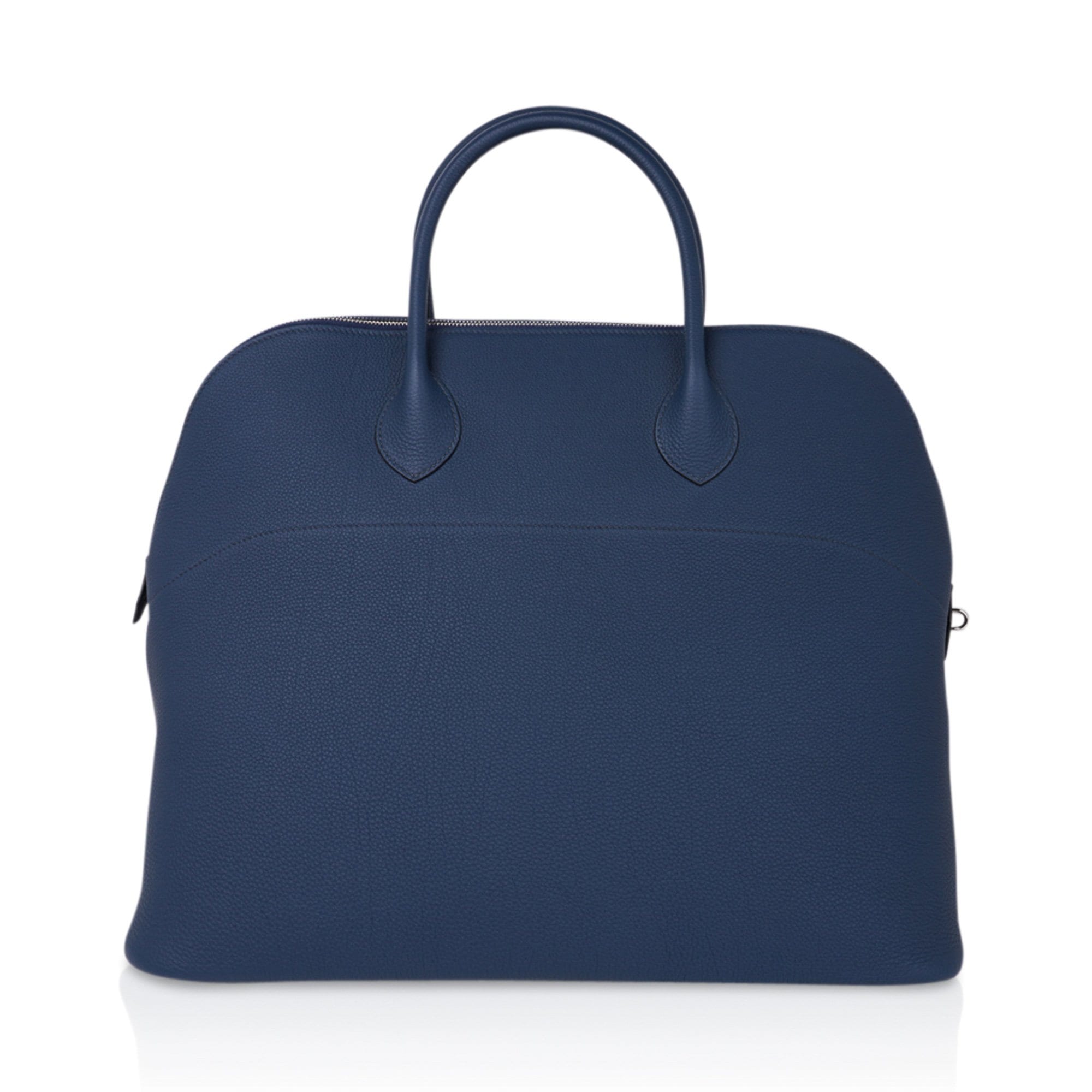 Bolide 45 Bag Blue de Prusse Togo Leather with Palladium Hardware