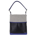 Col Roule Bag Noir Toile Berline Bleu Saphir and Toile Tote