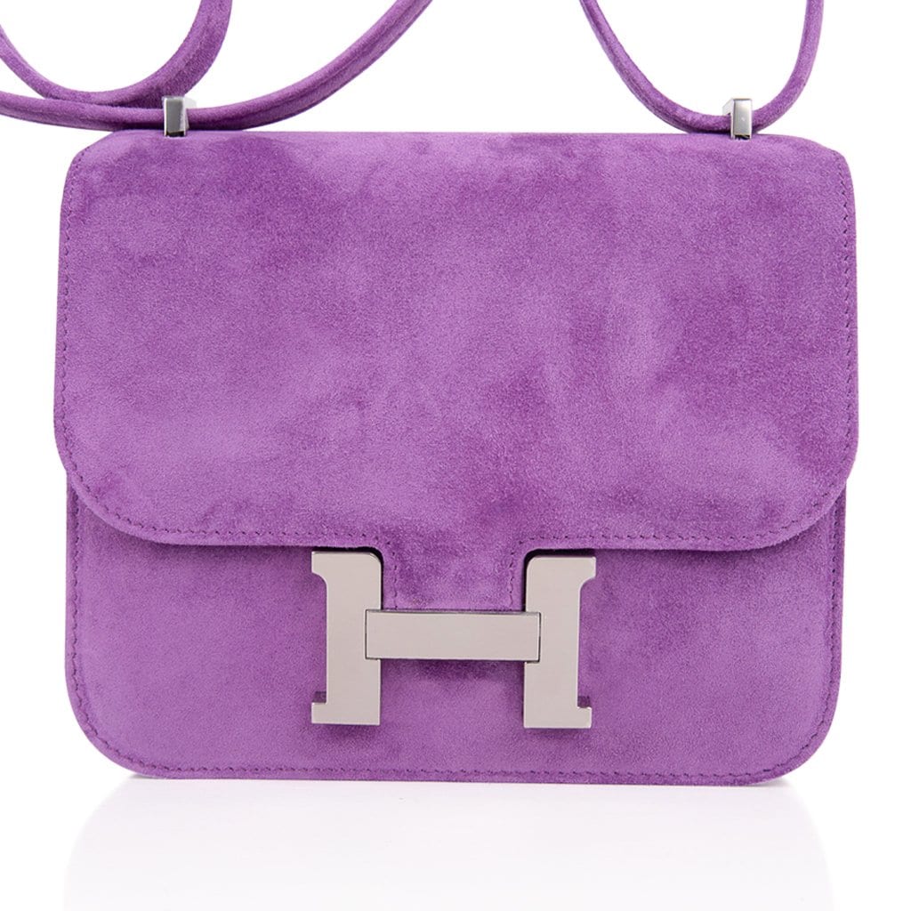 Constance Doblis Violet Clair 18 Limited Edition Bag  Palladium