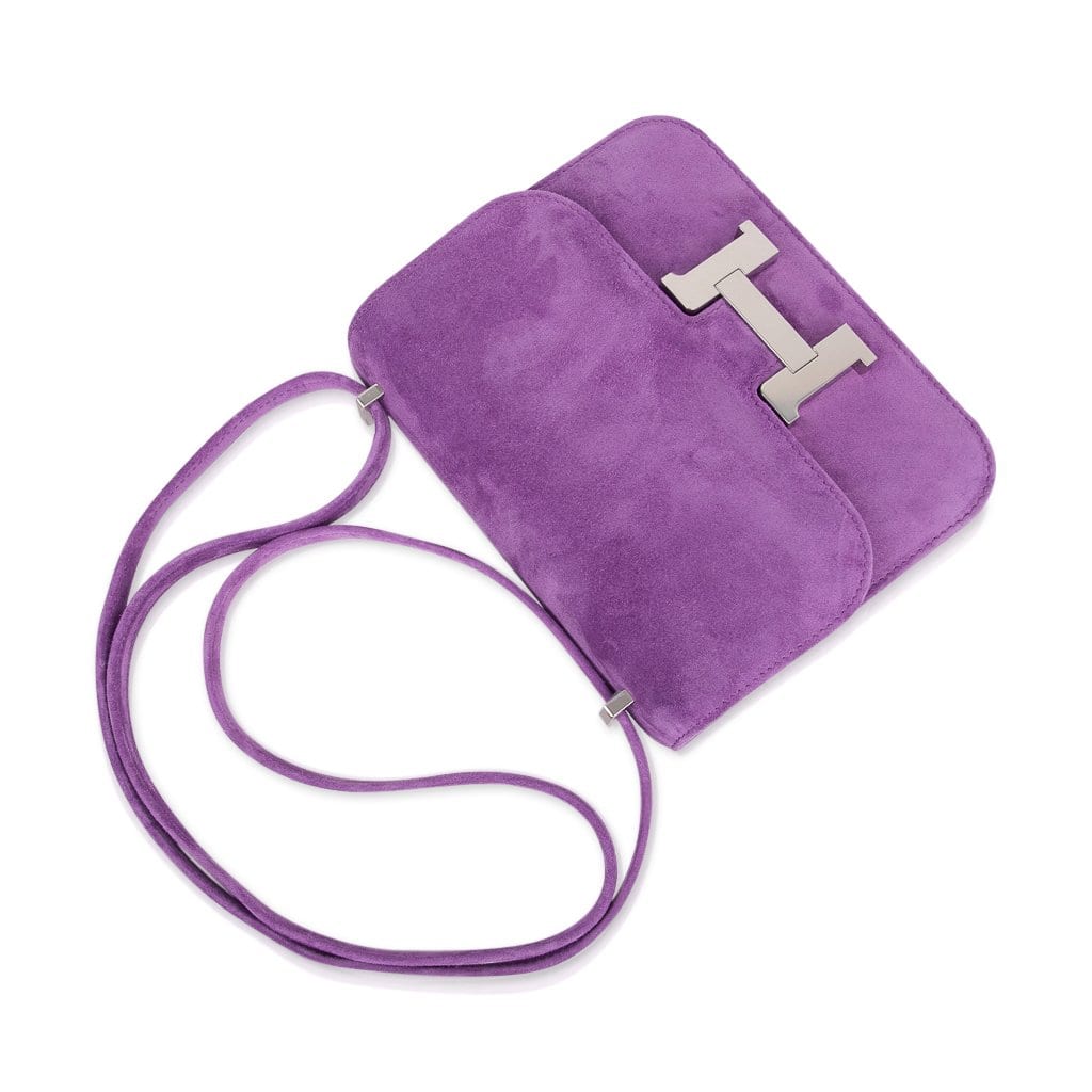 Constance Doblis Violet Clair 18 Limited Edition Bag  Palladium