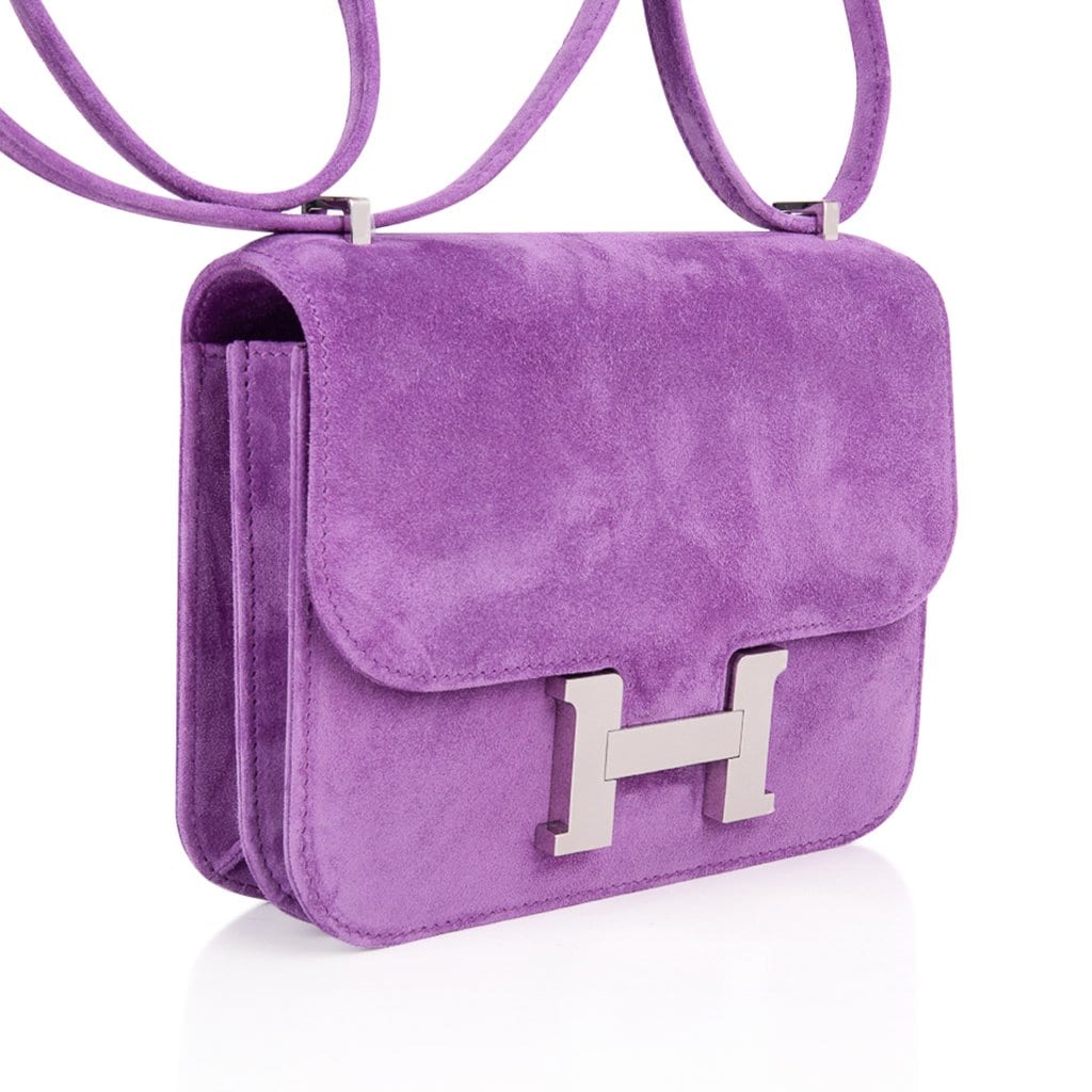 Constance Doblis Violet Clair 18 Limited Edition Bag  Palladium